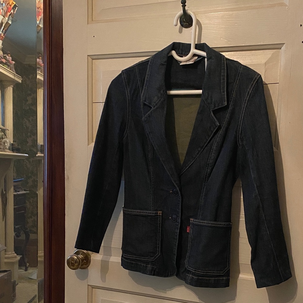 Levi's Dark Blue Denim Blazer
